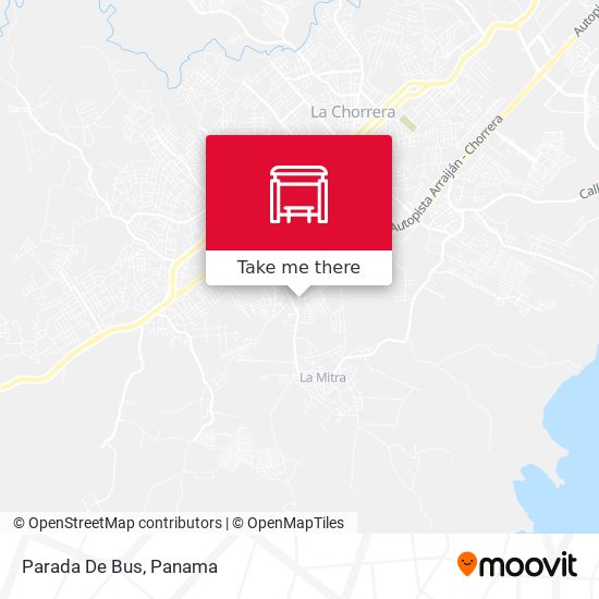 Mapa de Parada De Bus