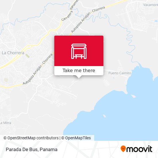 Mapa de Parada De Bus