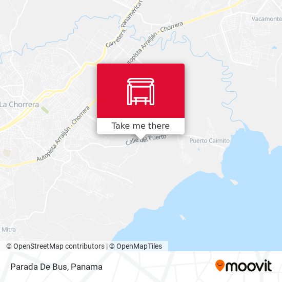 Mapa de Parada De Bus