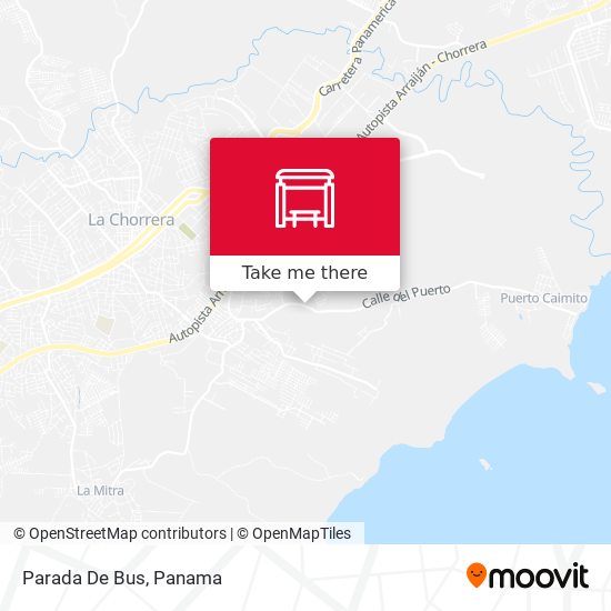 Mapa de Parada De Bus