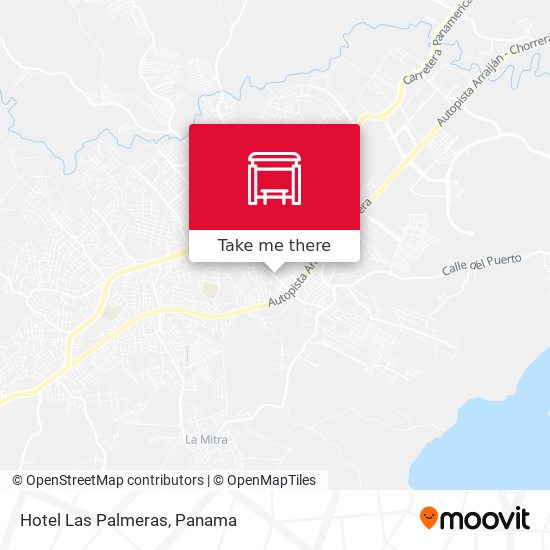 Mapa de Hotel Las Palmeras