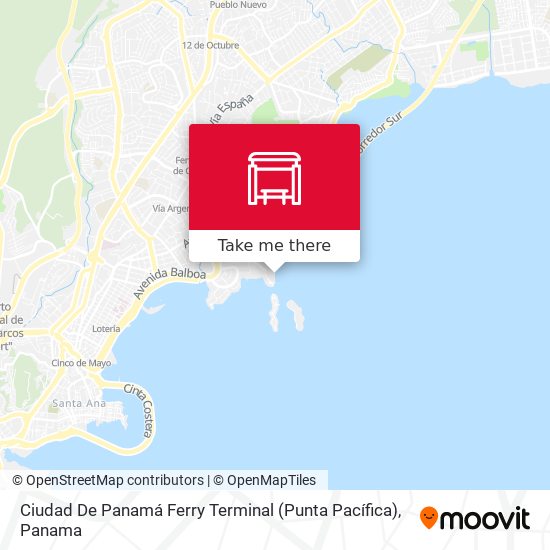 Ciudad De Panamá Ferry Terminal (Punta Pacífica) map