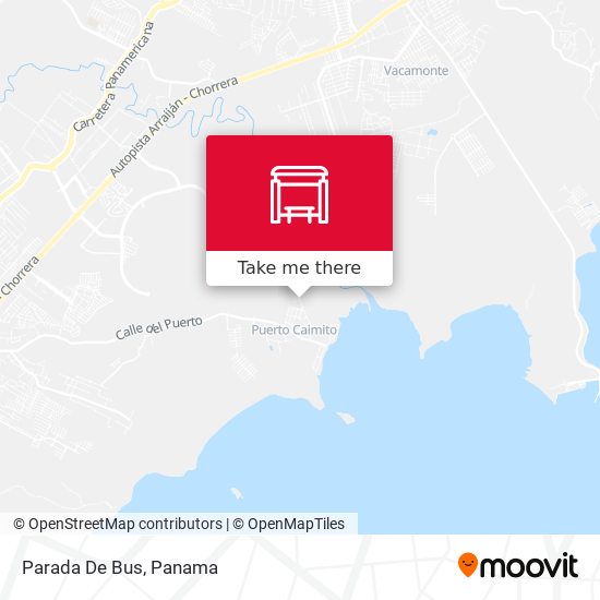 Mapa de Parada De Bus