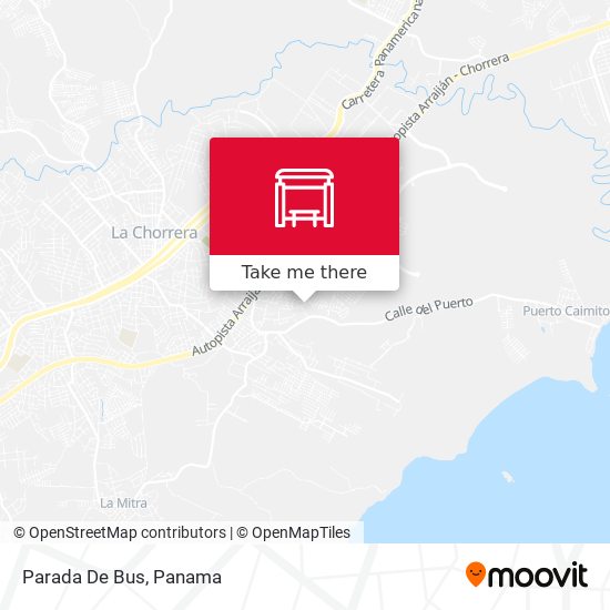 Mapa de Parada De Bus