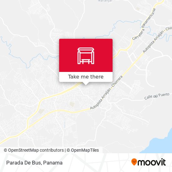 Mapa de Parada De Bus