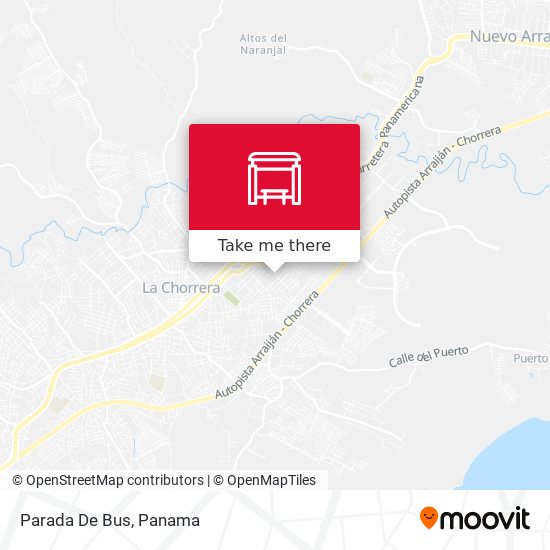 Mapa de Parada De Bus