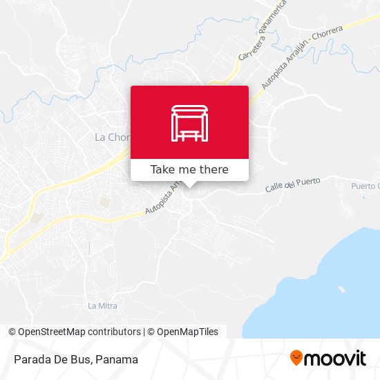 Mapa de Parada De Bus