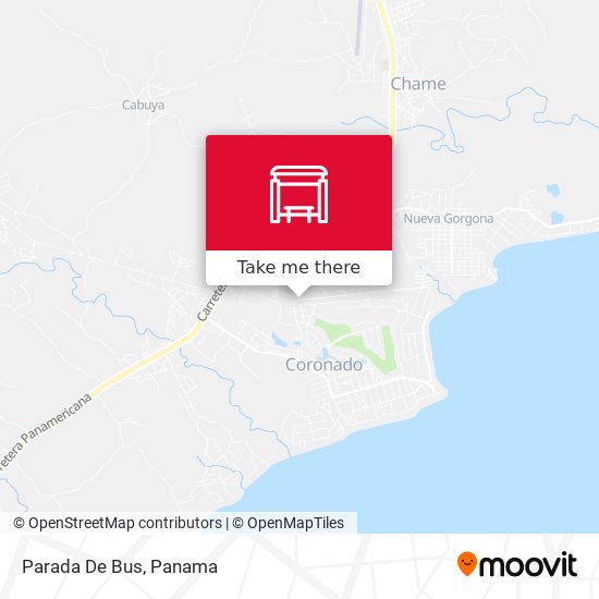 Mapa de Parada De Bus