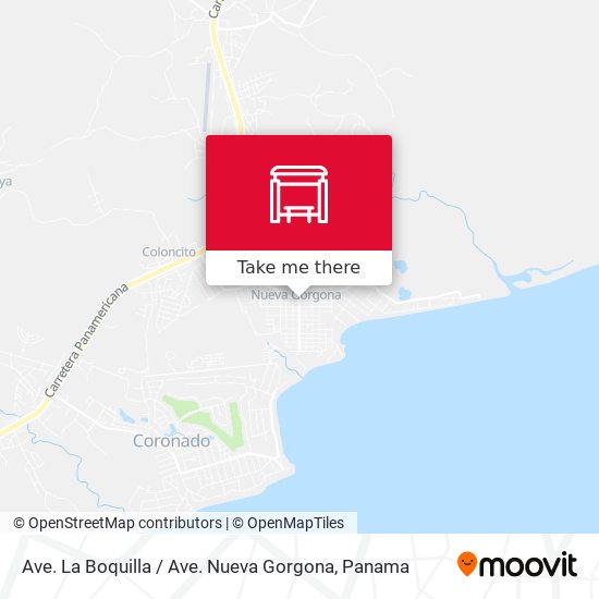 Mapa de Ave. La Boquilla / Ave. Nueva Gorgona