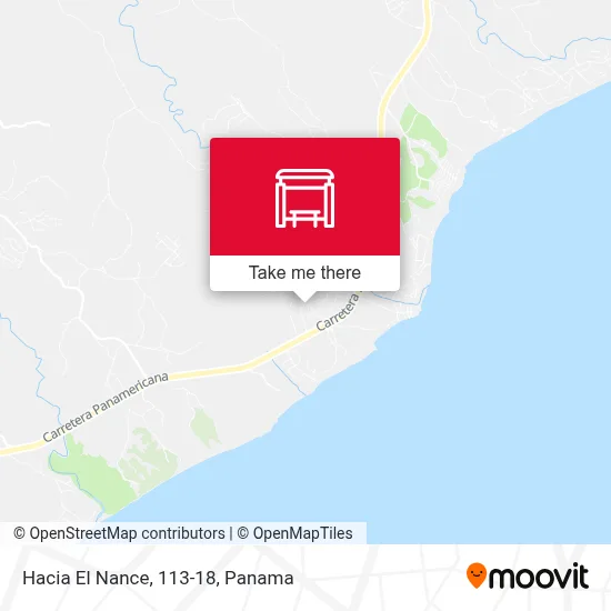 Mapa de Hacia El Nance, 113-18