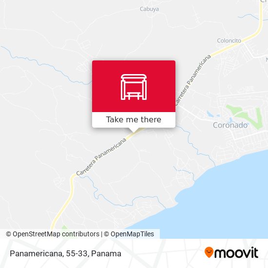 Mapa de Panamericana, 55-33