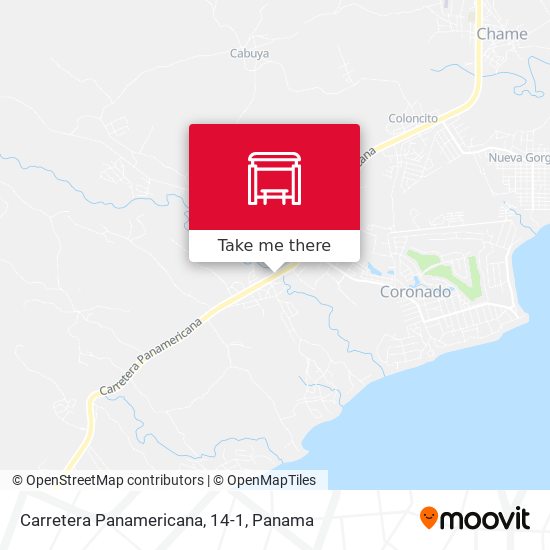 Mapa de Carretera Panamericana, 14-1