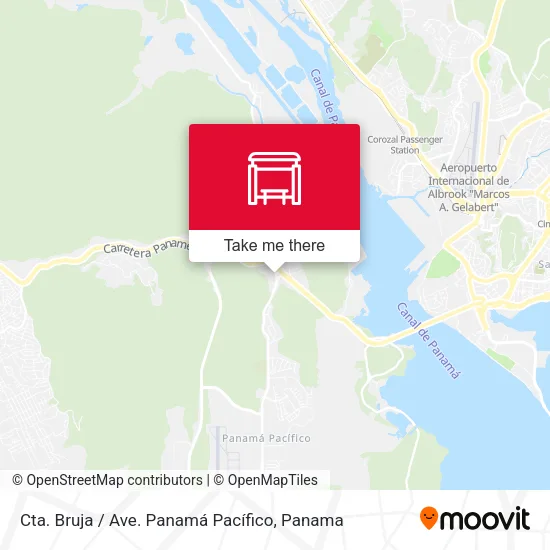 Mapa de Cta. Bruja / Ave. Panamá Pacífico