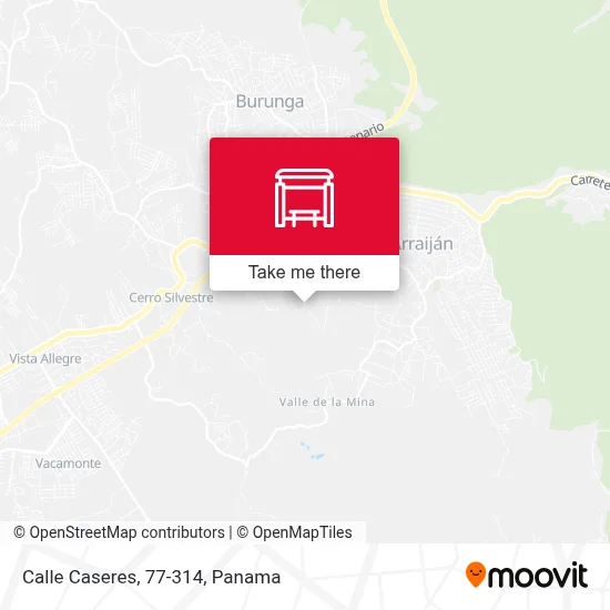 Calle Caseres, 77-314 map