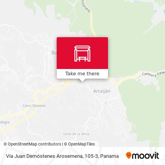 Vía Juan Demóstenes Arosemena, 105-3 map