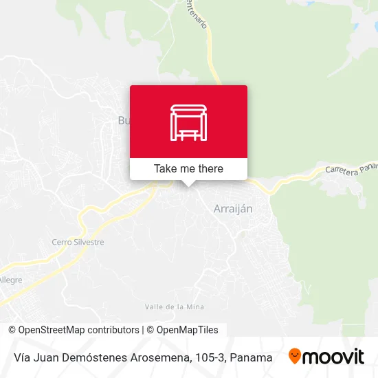 Vía Juan Demóstenes Arosemena, 105-3 map