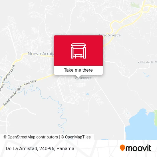 De La Amistad, 240-96 map