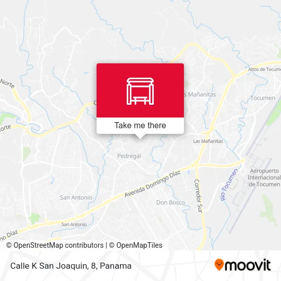 Mapa de Calle K San Joaquin, 8