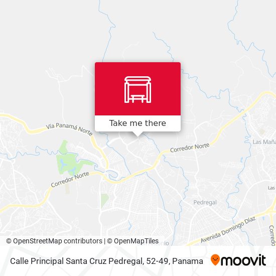 Calle Principal Santa Cruz Pedregal, 52-49 map