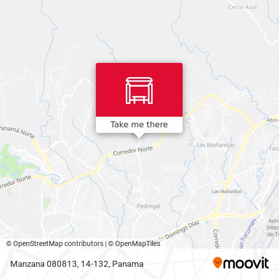 Manzana 080813, 14-132 map