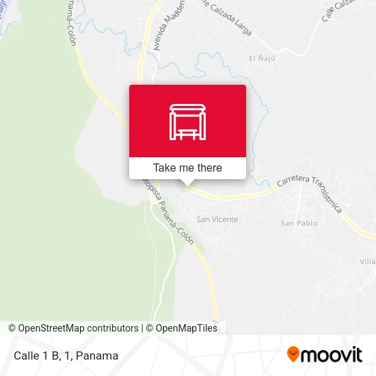 Mapa de Calle 1 B, 1