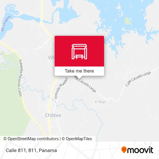 Calle 811, 811 map