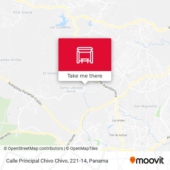 Mapa de Calle Principal Chivo Chivo, 221-14