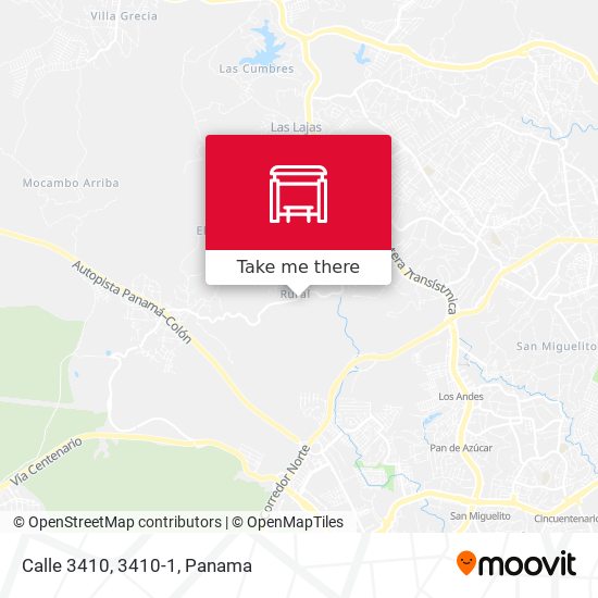 Calle 3410, 3410-1 map