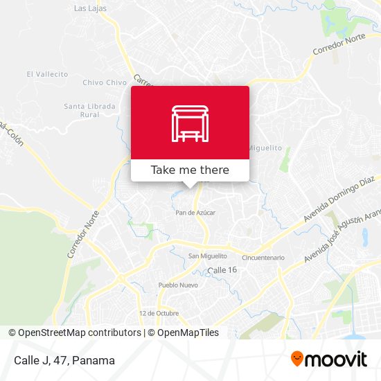 Calle J, 47 map