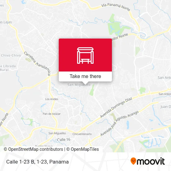 Calle 1-23 B, 1-23 map