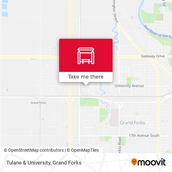 Tulane & University map