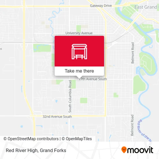Red River High map