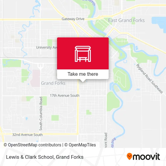 Lewis & Clark School map