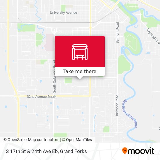 S 17th St & 24th Ave Eb map