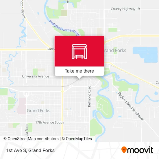 1st Ave S map