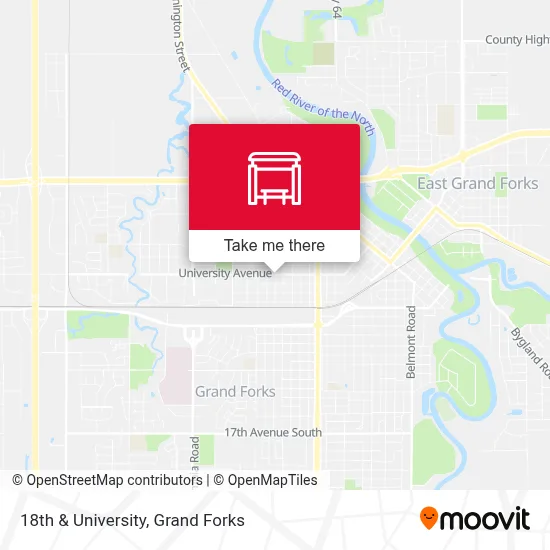 18th & University map