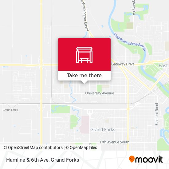 Hamline & 6th Ave map