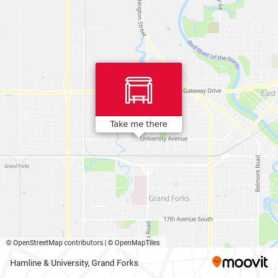 Hamline & University map