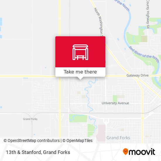 13th & Stanford map