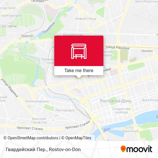 Гвардейский Пер. map
