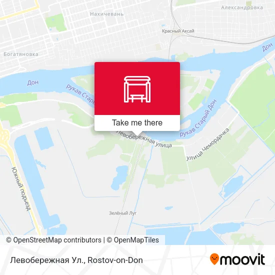 Левобережная Ул. map