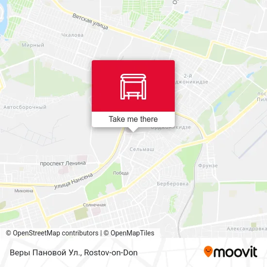 Веры Пановой Ул. map