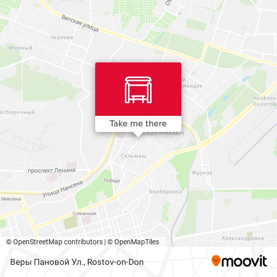Веры Пановой Ул. map