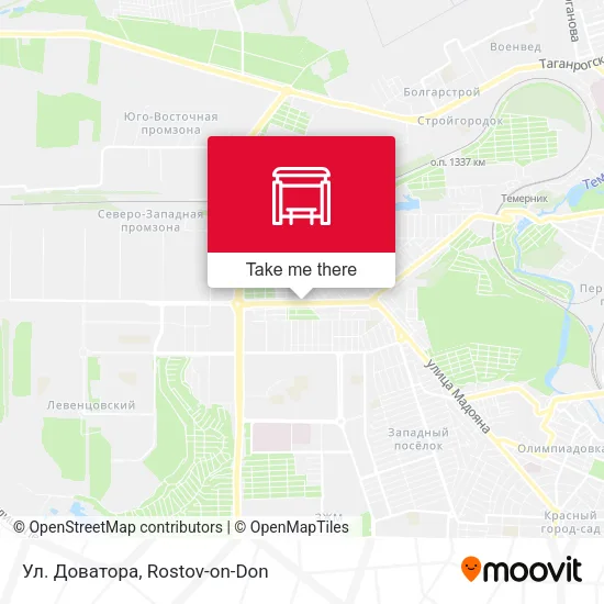 Ул. Доватора map