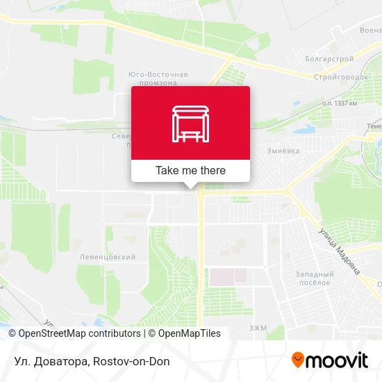 Ул. Доватора map