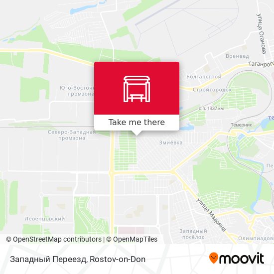 Западный Переезд map