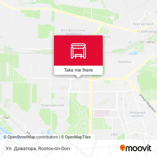 Ул. Доватора map