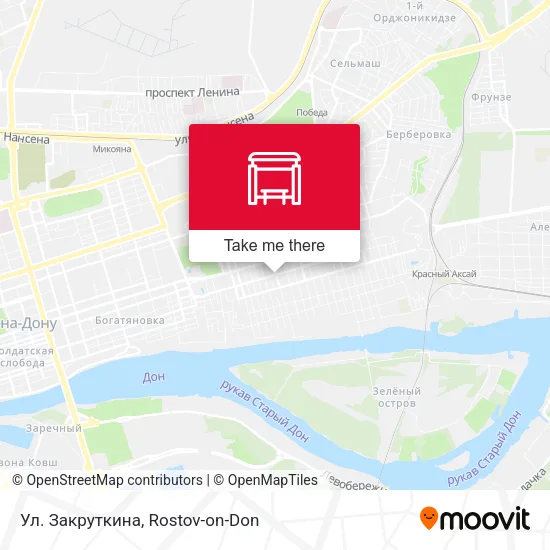 Ул. Закруткина map