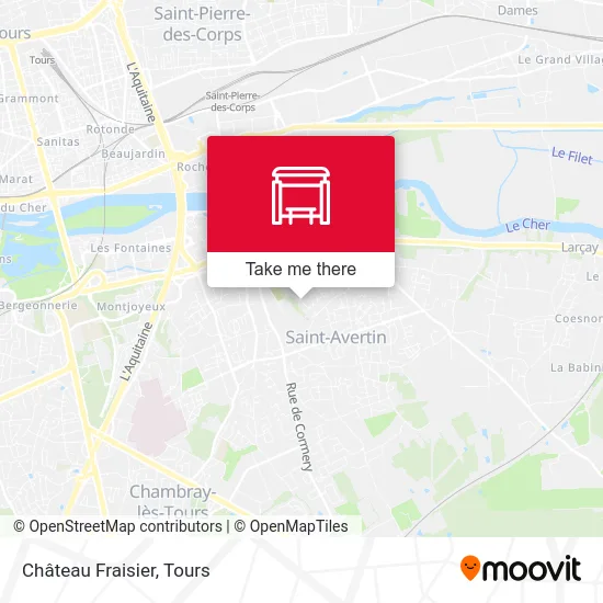 Château Fraisier map