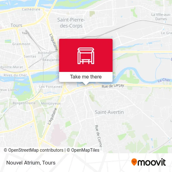 Nouvel Atrium map